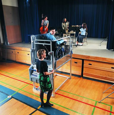 Wheelchair Lifts for School or Play Stages