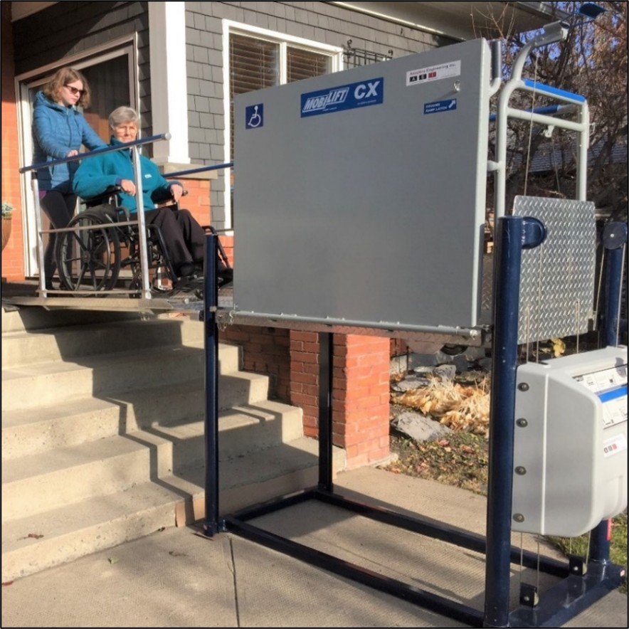 Mobilift CX is a portable wheelchair lift solution